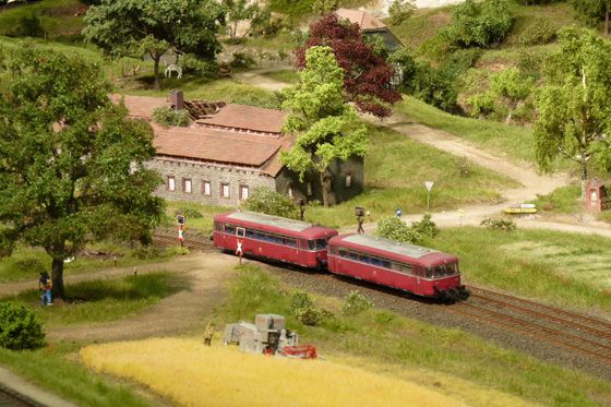 Modellbundesbahn Ferkeltaxi Foto: S. Rieche