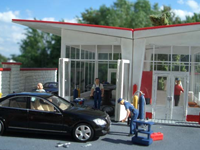 Diorama Tankstelle