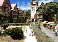 Dioramen Dorf Stadt Flughafen
