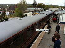 Der Royal Scotsman im Bahnhof