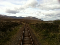 Bahnstrecke in den Highlands