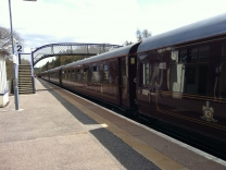 Der Royal Scotsman im Bahnhof